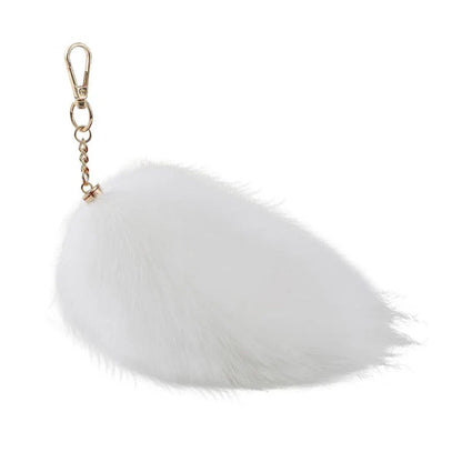 New Fashion Wolf Tail Fur Keychain – Unisex Car Keyring & Bag Charm Accessory Gift