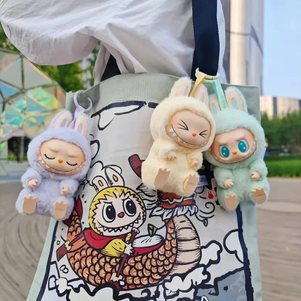 1:1 High-Quality Macaron 2nd The Monsters Labubu Vinyl Plush Blind Box - Sitting Party Doll, Decorative Surprise Gift