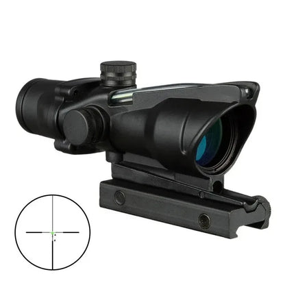 4X32 Hunting Riflescope – Fiber Optic Green & Red Dot Illuminated Reticle Tactical Sight