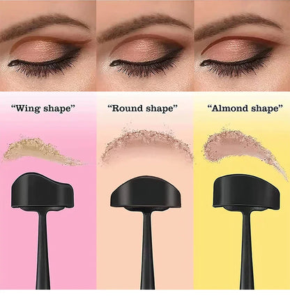6 in 1 Crease Line Kit - Silicone Eyeliner Template for Precise Eyeshadow Cut Crease, Black Eye Makeup Stencils for Women