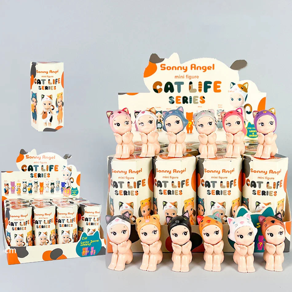 Anime Angel Cute Doll — Dreaming Sitting Mini Figure Ornament for Kids & Collectors