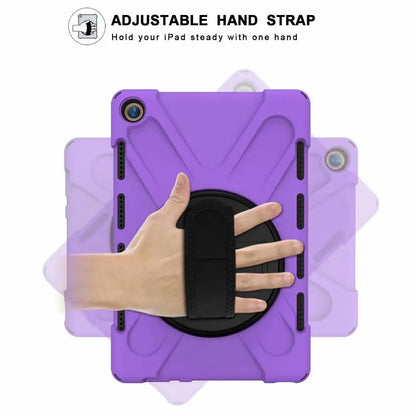 Huawei MediaPad M5 10.8 Case - 360° Rotating Hand Strap Shockproof Protective Stand Cover