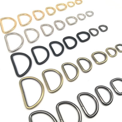 5Pcs Heavy-Duty Metal D-Ring Buckles – Thickened Leather Bag Strap Hardware for Backpack, Purse, Dog Collar & DIY Accessories
