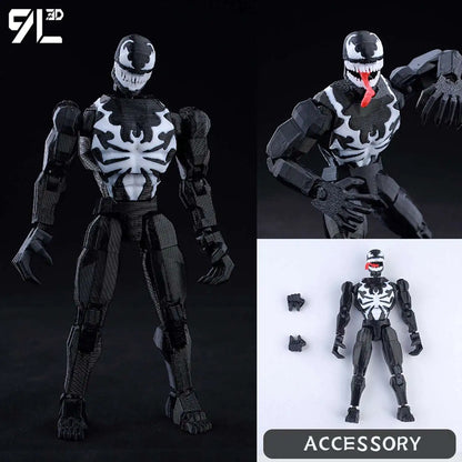 9L3D Lucky13 T13 Action Figures — 3D Printed Deadpool, Wolverine, Batman, Spider-Man & Venom Anime Model Toys, Collectible Gift