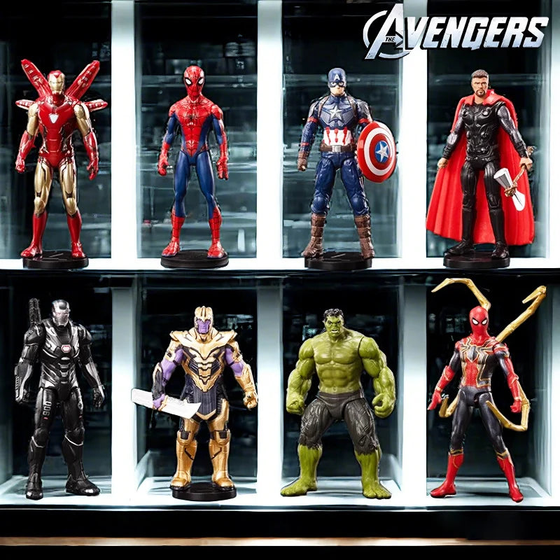 ZD Toys Avengers Legends Action Figures – Iron Man, Spider-Man, Thor, Captain America, Thanos, Hulk, War Machine Gift Set