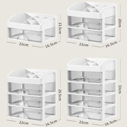 Hot Drawer Makeup Organizer – Large Capacity Plastic Storage Box, Lipstick Holder & Office Supplies Organizer