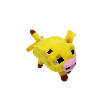 30PCS Cute Animal Plush Keychains — 10cm Pig, Dog & Dragon Stuffed Doll Pendants for Kids Gifts