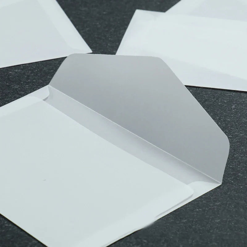 50 Pcs Blank Translucent Envelopes – for Invitations, Postcards, Gift Boxes, Wedding & Business Letters