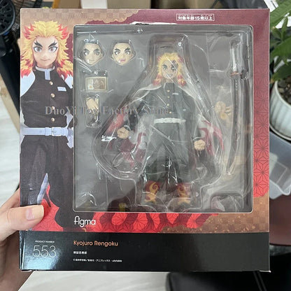 Figma Demon Slayer Action Figures – Rengoku, Tanjirou, Nezuko & Zenitsu Kimetsu no Yaiba Toys