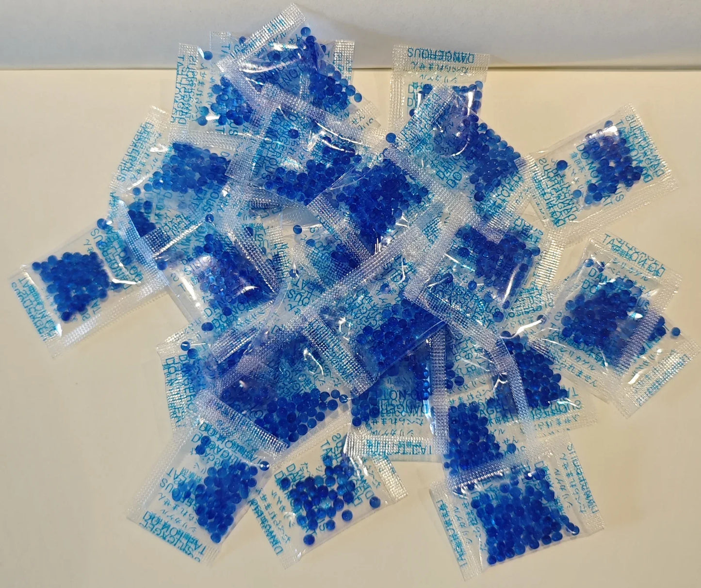 Blue Silica Gel Desiccant Sachets — 1g/5g, 10/20/50/100 Bags Moisture Absorber for Kitchen & Storage