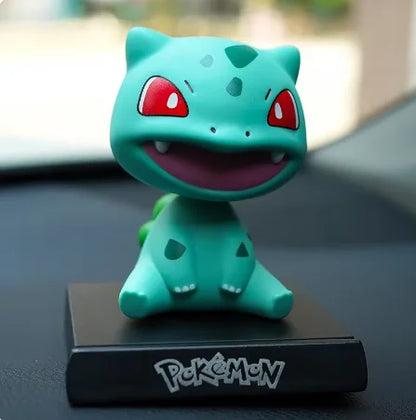 TOMY Pokemon Funny Freak PVC Action Figures — Pikachu, Bulbasaur, Charmander & Squirrel Anime Model Toy Gift for Boys