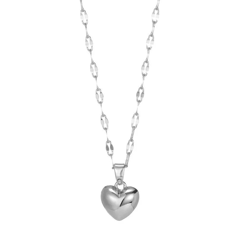 2025 Love Heart Pendant Necklace for Women – Trendy Lip Chain Jewelry Gift
