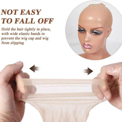 HD Wig Cap – High-Quality Transparent Nylon Stretch Lace Front for Women & Men, Light Brown