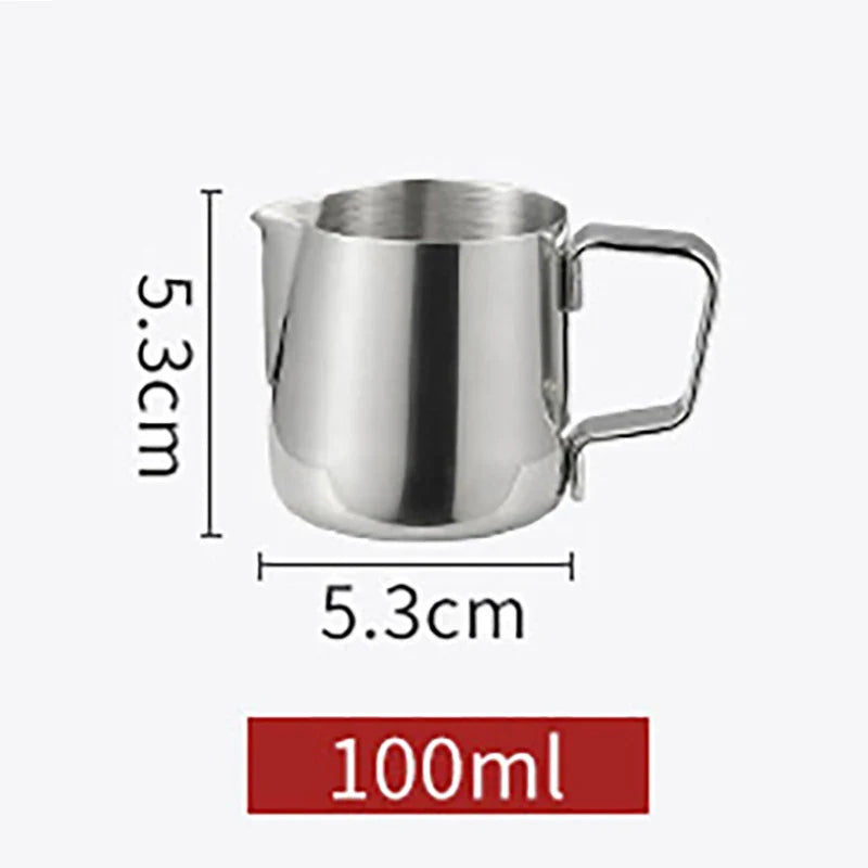 Stainless Steel Milk Frothing Pitcher Jug – 100ML–2000ML Espresso Barista Latte & Cappuccino Cream Foam Maker Cup