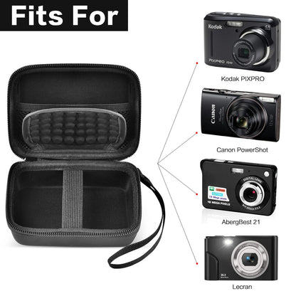 Vlogging Digital Camera Case Compatible with Sevenat, AUTPIRLF, Lecran, AbergBest, Aufoya FHD 1080P 36.0 MP Cameras