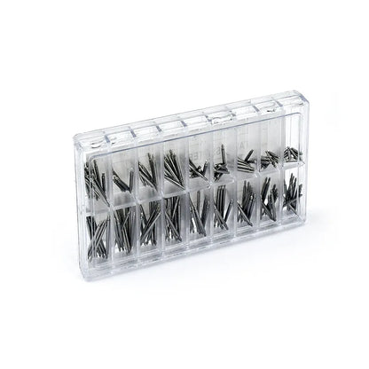 270pcs Stainless Steel Spring Bars Set – 8mm to 25mm for Watchband Strap Repair & Watch Accessories
