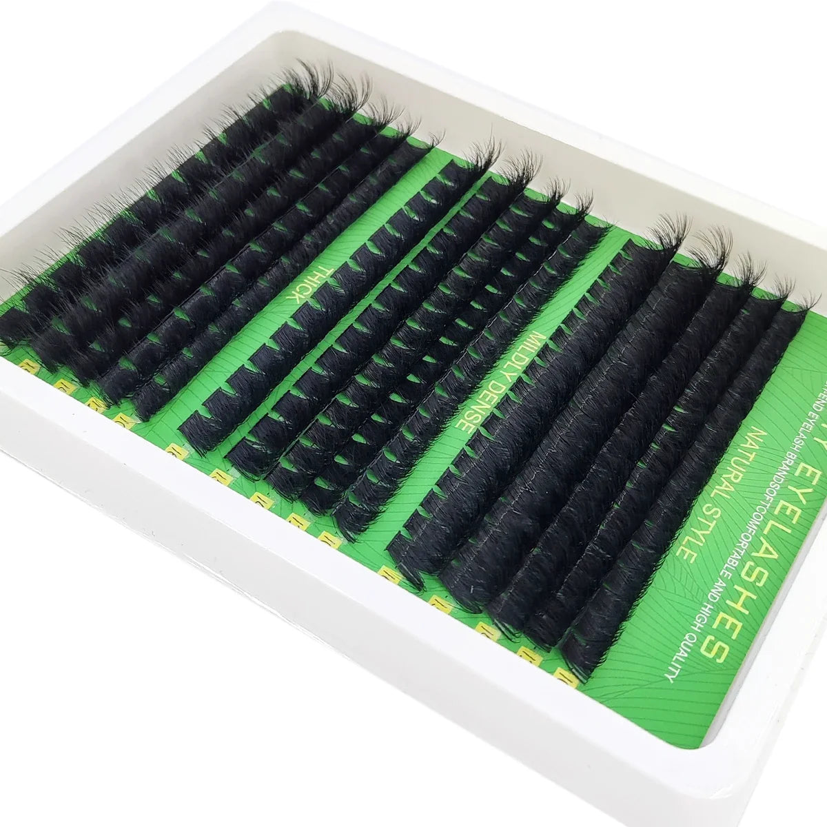 Fluffy Mink Eyelash Extensions - Handmade 5D to 200D Natural Curl Lash Clusters for Beauty Makeup Style