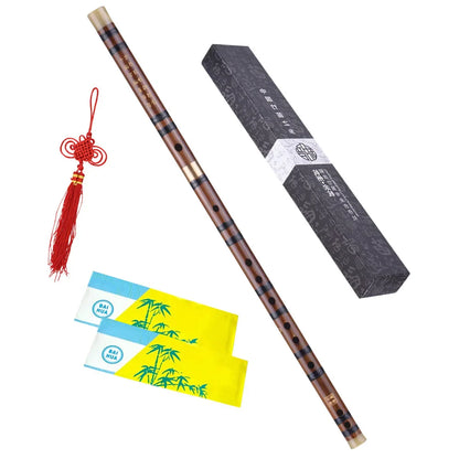 Pluggable Bitter Bamboo Dizi Flute – Handmade Traditional Chinese Woodwind Instrument, Key C/D/G for Professional Performance