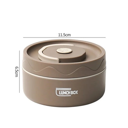 Insulated Stainless Steel Lunch Box Set - Microwavable Bento Box with Leakproof Thermal Lunch Bag, Portable Food Container