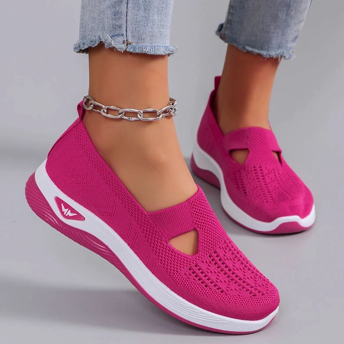 Spring Women's Sports Shoes – Breathable, Lightweight, Non-Slip, Wear-Resistant Casual Sneakers