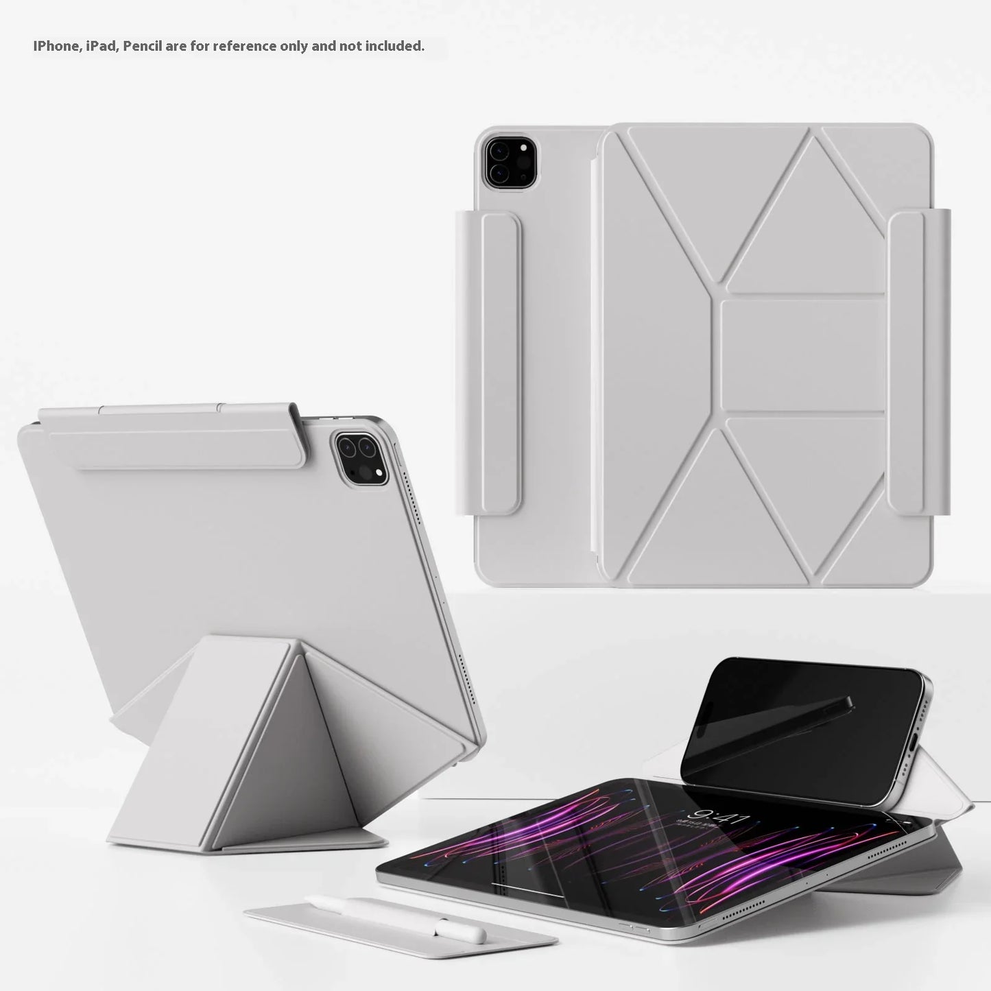 Smart Folio Case for iPad — Compatible with A16 2025 Air 7, 10th Gen 10.9″, Pro 11/13″, Air 4/5, M3/M5 Pro 11/13″
