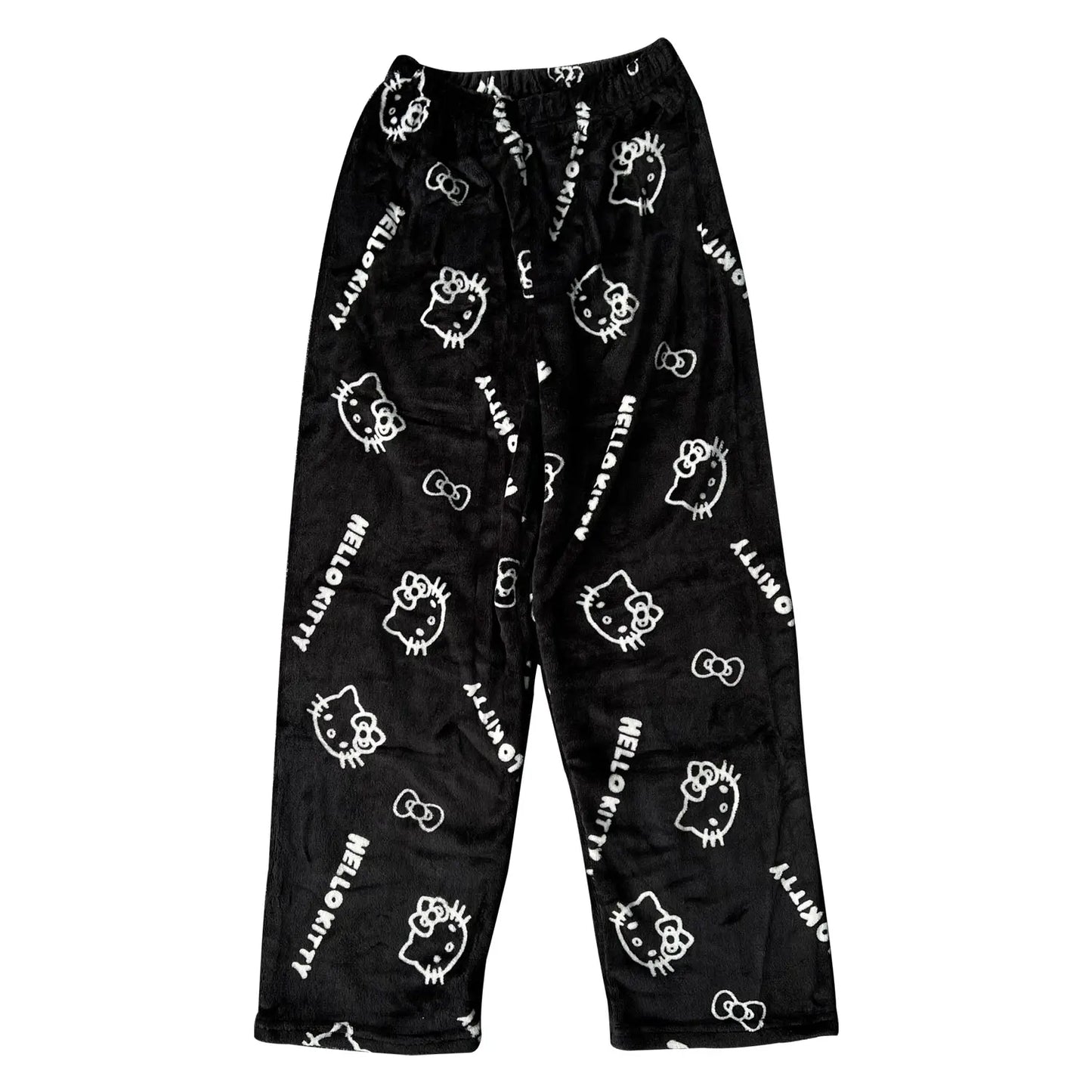 Y2K Hello Kitty Sanrio Pajama Pants – Women’s Anime Cartoon Sleepwear, Cozy Couple Home Trousers