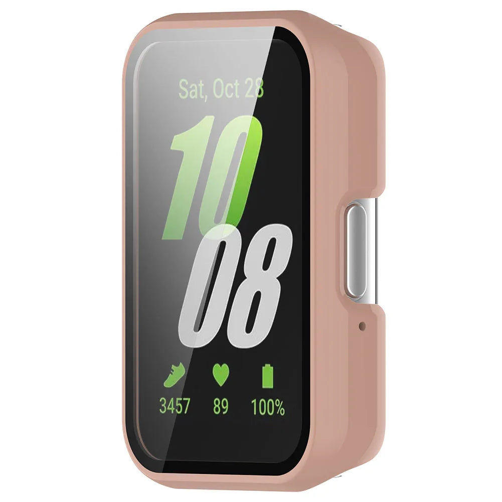 Protective Watch Case for Samsung Galaxy Fit 3 SM-R390 – PC Cover with Tempered Glass, Anti-Fall & Anti-Scratch