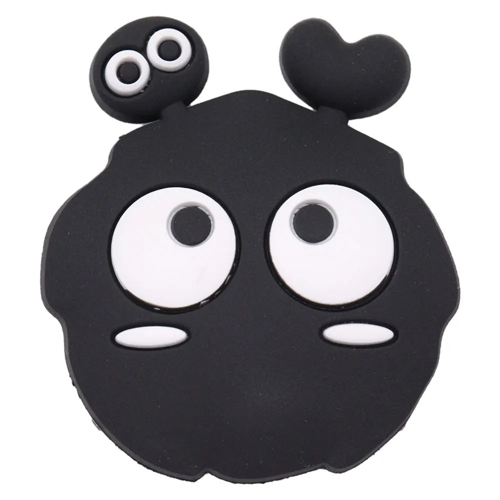 Single PVC Shoe Charm – Kawaii Black Coffee Heart Garden Button for Shoes & Wristbands