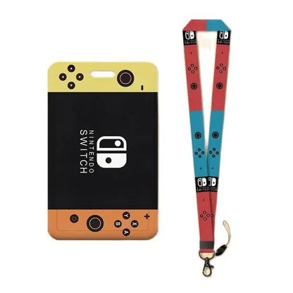 Game Player Men's Name Badge Holder – Lanyard Business Card & ID Card Holder with Hanging Neck Strap, Small Gift Case