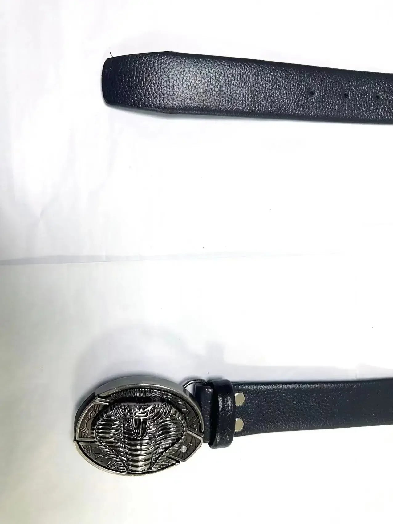 Vintage Adjustable Belt – Metal Buckle Fashion Waistband for Men, Punk Western Cowboy Style with Embossed Design