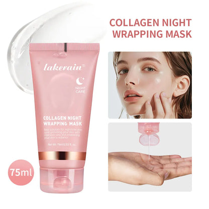 Night Collagen Wrapping Mask – Moisturizing, Brightening & Rejuvenating Korean Face Mask for Glowy Skin & Elasticity