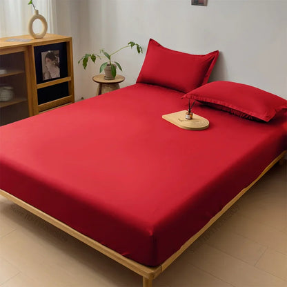 Waterproof Fitted Mattress Cover — Thick Bed Protector Sheet for Single, Double, Queen & King Size Beds