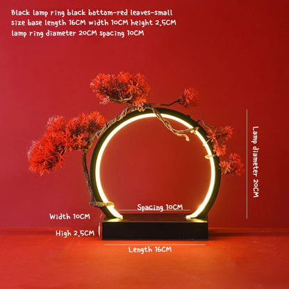LED Light Ring Ornament – Photography Ambient Light Display Stand, Creative Desktop Home Decoration