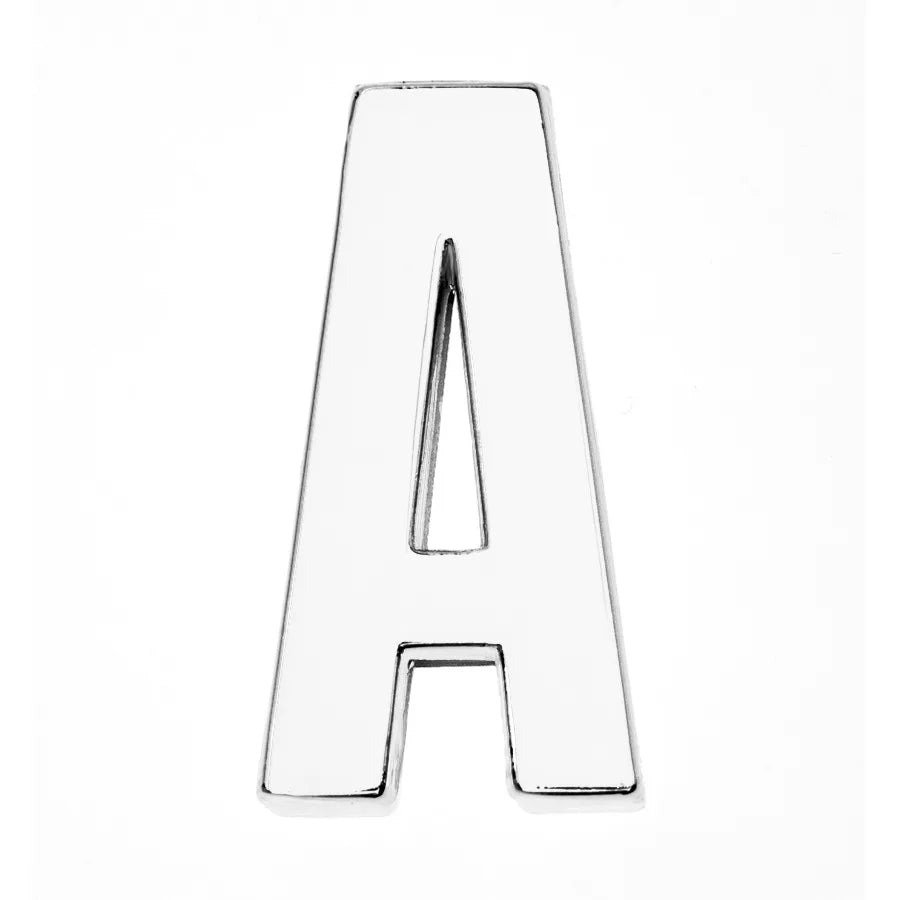 12PCS 30mm Chrome Alphabet Slide Charms A–Z – DIY Bracelet, Wristband, Pet Collar & Jewelry Making Beads
