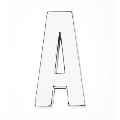12PCS 30mm Chrome Alphabet Slide Charms A–Z – DIY Bracelet, Wristband, Pet Collar & Jewelry Making Beads