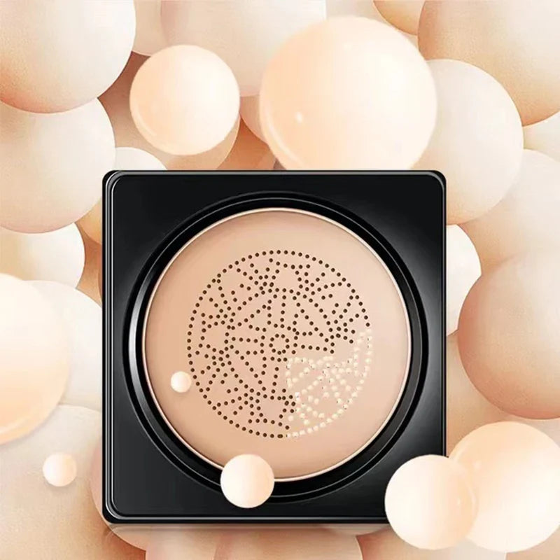 Mushroom Head Air Cushion CC Cream – Oil-Control Foundation, Whitening Concealer & Moisturizing BB Cream for Face Makeup