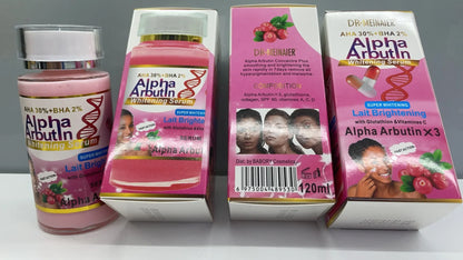 Alpha Arbutin Serum with AHA 30% & BHA 2% – Brightening & Moisturizing Face Care for Dull, Dark Skin