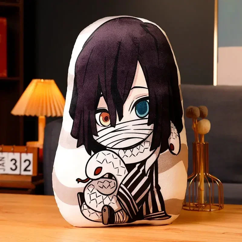Demon Slayer Kimetsu no Yaiba Plush Cushion – Anime Dakimakura Pillow Tanjiro Nezuko Zenitsu Inosuke Kawaii Doll