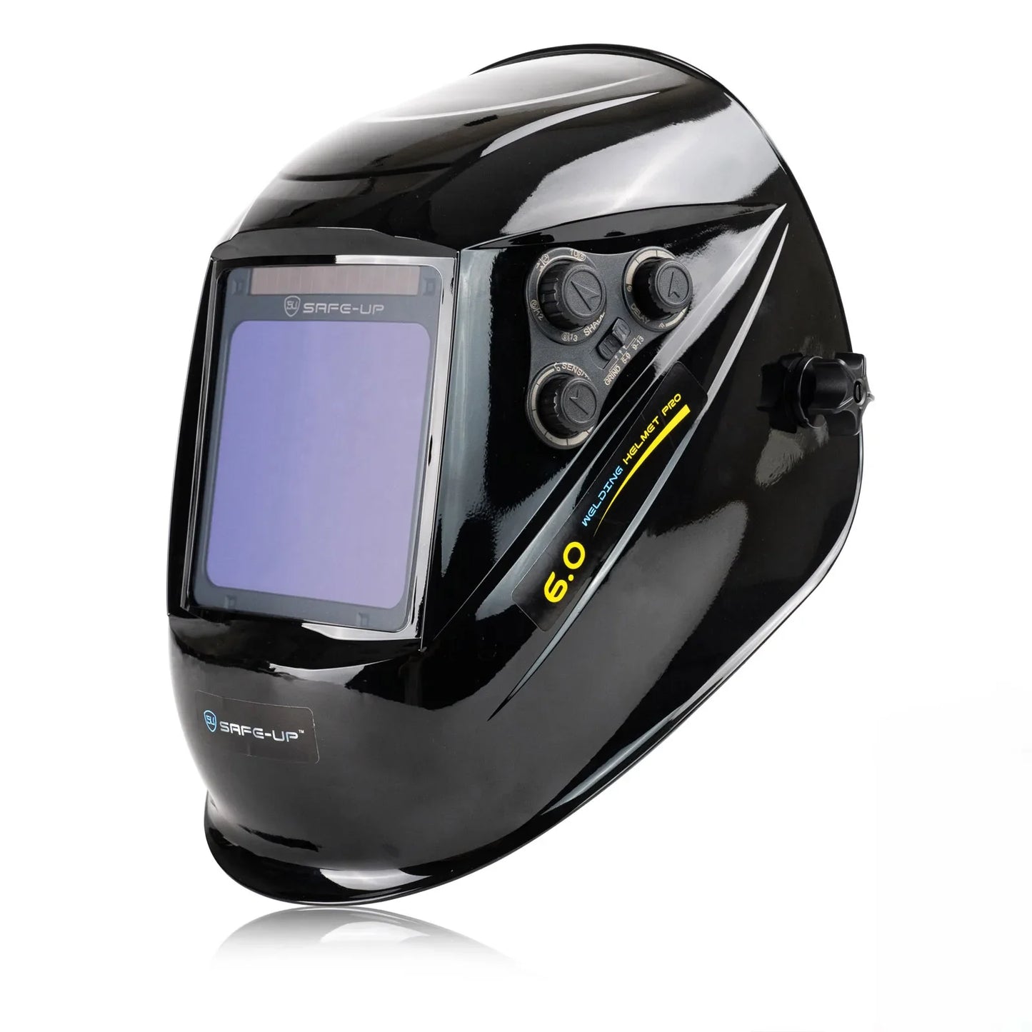 Auto Darkening Welding Helmet – TRUE Color 1/1/1/1 Large View 100x97mm with 4 Sensors for MIG/MAG/MMA