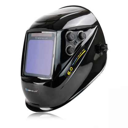 Auto Darkening Welding Helmet – TRUE Color 1/1/1/1 Large View 100x97mm with 4 Sensors for MIG/MAG/MMA