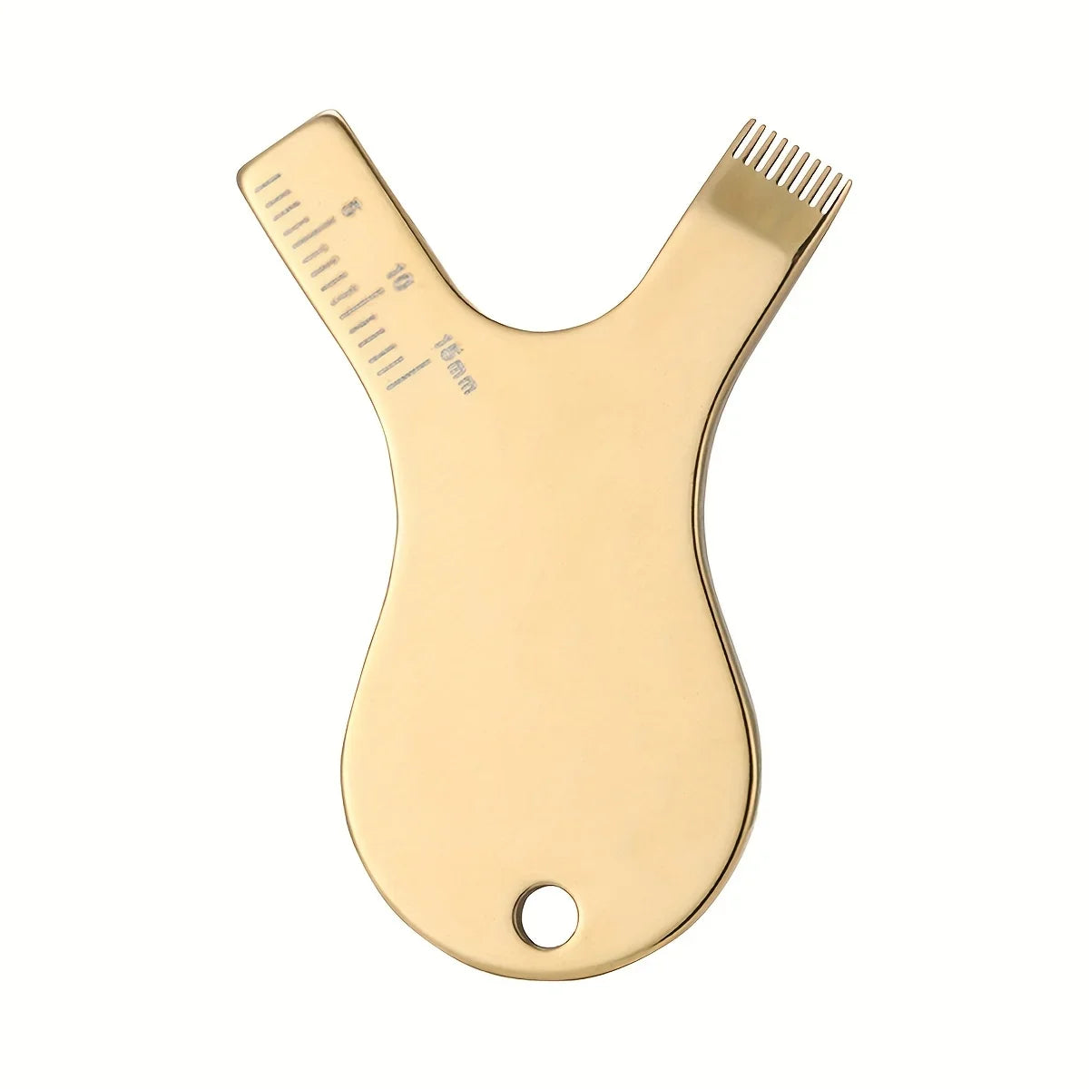 Reusable Lash Lift Brush – Stainless Steel Y-Shaped Eyelash Comb for Permed & Grafted Lashes