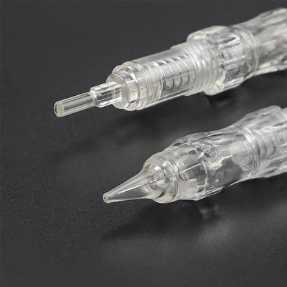 10PCS Microblading Tattoo Needle Cartridges – 0.15 to 0.4mm Screw Tips for Permanent Makeup & Eyebrow Rotary Machine