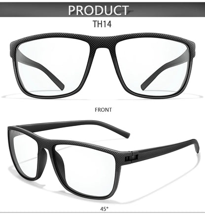 Rectangular Photochromic Reading Glasses – Ultra-Lightweight Presbyopic Spectacles for Middle-Aged & Elderly Daily Wear