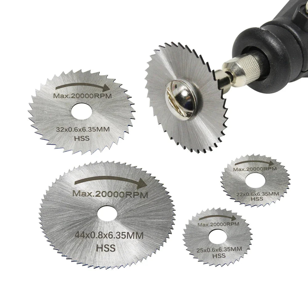 Mini Circular Saw Blade HSS Cutting Disc | Rotating Drilling Tool Accessories for Wood, Plastic, and Aluminum