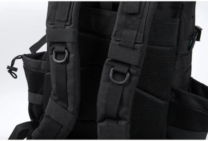QT&QY 25L/45L Tactical Backpack – Outdoor Survival & Hiking Rucksack for Men & Women, Bug Out Bag with Bottle Holder