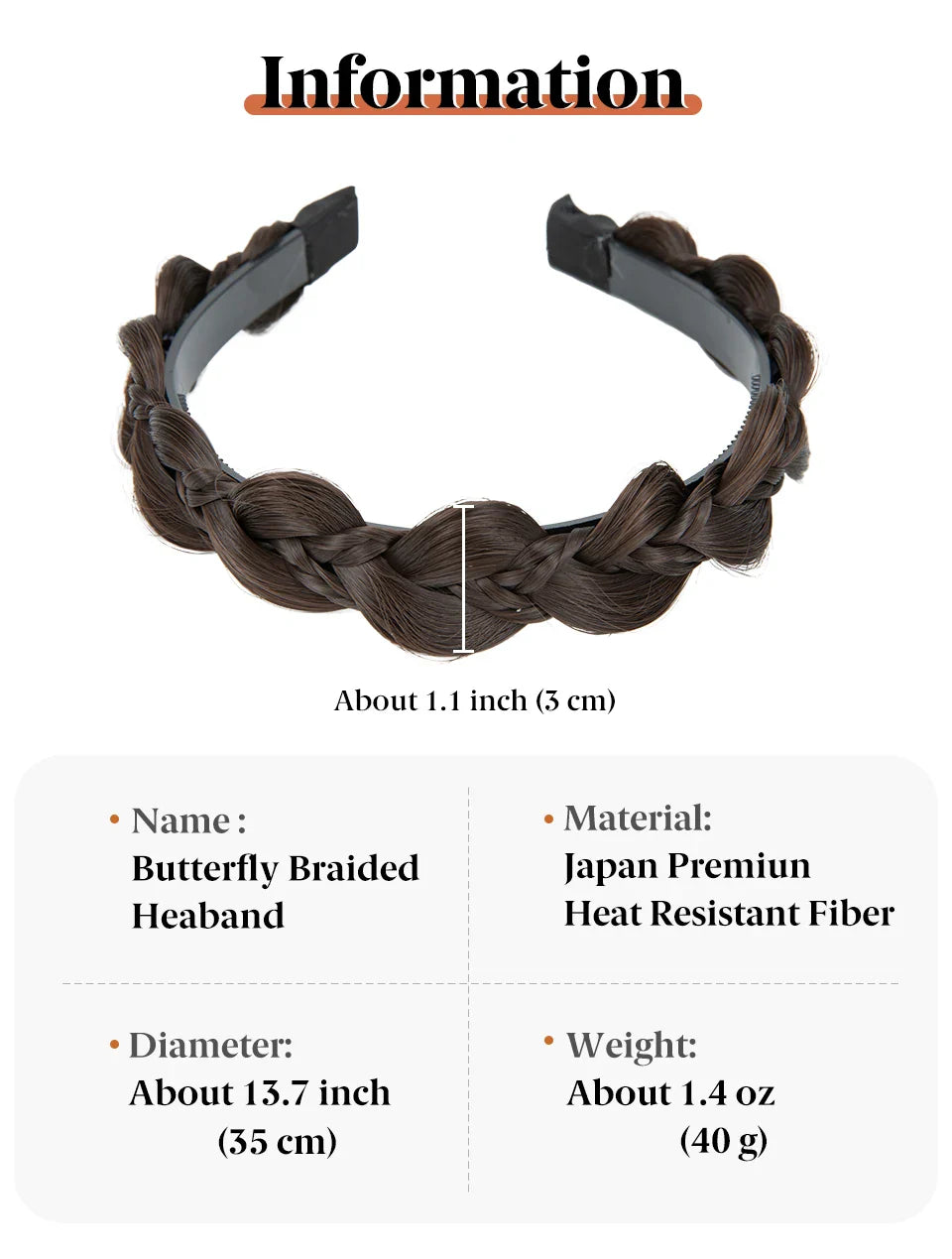 SARLA Synthetic Bohemian Braided Headband – Butterfly Plaited Hairpiece for Women