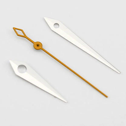 NH35 NH38 Polished Dauphine Watch Hands – 10x14x15mm Presage Cocktail Style Watch Needles & Pointers