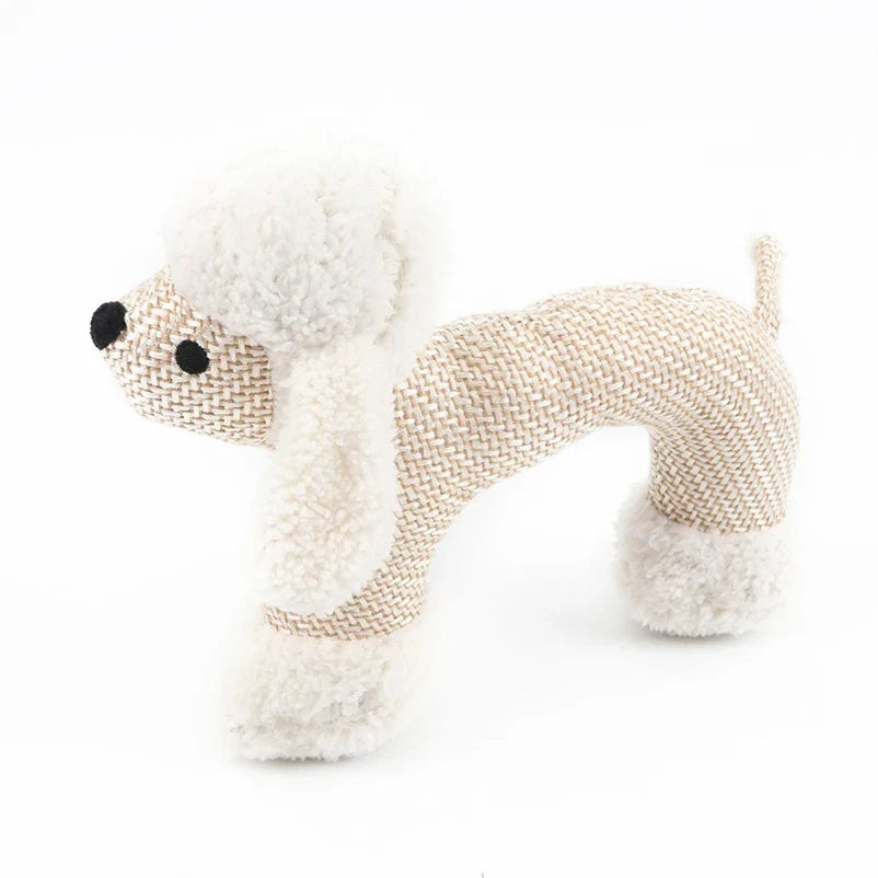 Pet Dog Plush Chew Toy - Bite-Resistant Simulated Animal Teething Toy for Dogs