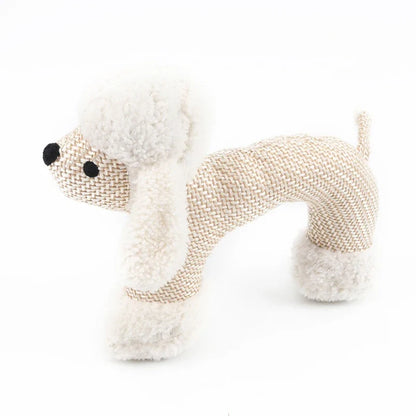 Pet Dog Plush Chew Toy - Bite-Resistant Simulated Animal Teething Toy for Dogs