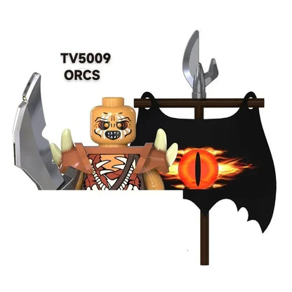 TV6403/TV6404/TV6405 Blocks Toy Set — Orcs, Dwarfs, Elves & Rohan Knight Action Figures Building Bricks for Kids Gift